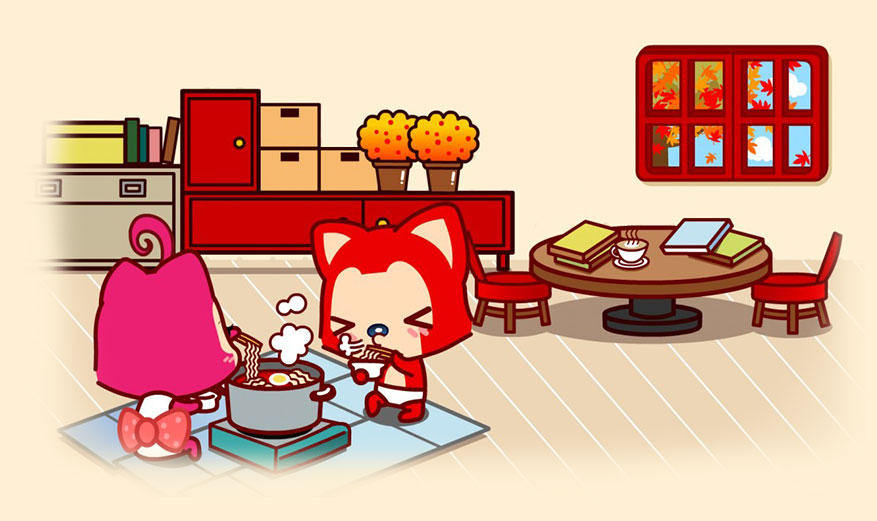 每天早上，他们要吃着自己做的美食