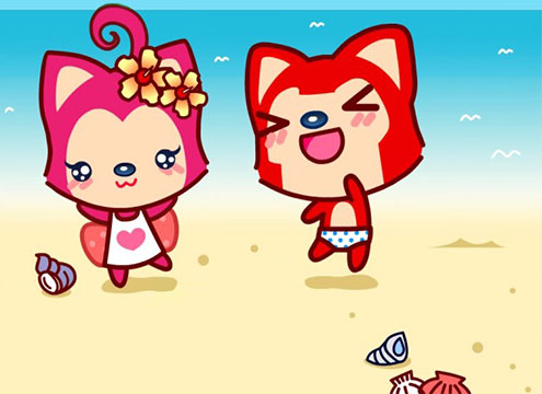 Akkz和Abei一起去了好多地方玩