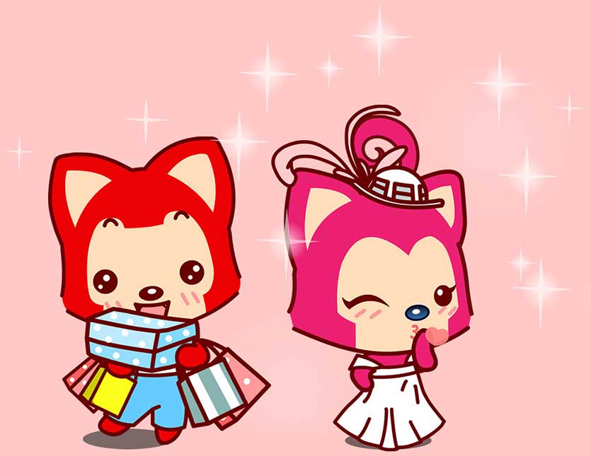 Akkz其实很开心能成为Abei的逛街助手